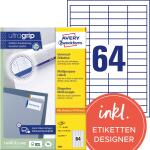 Zweckform 3667 Universal-Etiketten ultragrip - 48,5 x...