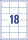 Zweckform 3671 1800St Universaletikett 64x45mm weiß