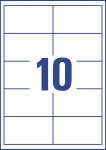 Universal-Etiketten - 97 x 55 mm, weiß, 1.000 Etiketten, permanent