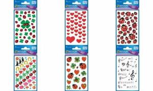 Zweckform Schmucketikett rote Herzen 4371