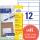 Zweckform 4781 Universal-Etiketten ultragrip - 97 x 42,3 mm, weiß, 360 Etiketten, permanent