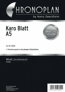 Chronoplan Ersatzeinlage A5 50BL kariert CHRONOPLAN 50304 Notizen