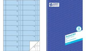 Zweckform 833 Bonbuch, Kompaktblock, mit Kellner-Nr., 2 x 50 Blatt, pink