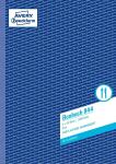 Zweckform 844 Bonbuch, DIN A4, fortlaufend nummeriert, 2 x 50 Blatt, blau, weiß