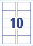 Zweckform C32010-10 Classic Visitenkarten, 85 x 54 mm, beidseitig beschichtet - matt, 10 Blatt/100 Stück