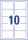 Zweckform C32010-10 Classic Visitenkarten, 85 x 54 mm, beidseitig beschichtet - matt, 10 Blatt/100 Stück