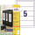 Zweckform C3226725 PG25BL Ordneretikett 54x190mm weiß