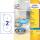 Zweckform C9660-25 50St Inkjet Etikett CD DVD A4