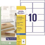 Zweckform J4722-25 250St Etikett transparent 96x50,8 A4