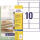 Zweckform J4722-25 250St Etikett transparent 96x50,8 A4