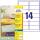 Zweckform J8563-25 Ink-Print-Etikette 99,1x38,1 t