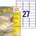 Zweckform L4737REV-100 Universal-Etiketten - 63,5 x 29,6 mm, weiß, 2.700 Etiketten, wiederablösbar