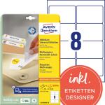 Zweckform L4745REV-25 Universal-Etiketten - 96 x 63,5 mm, weiß, 240 Etiketten/30 Blatt, wiederablösbar