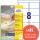 Zweckform L4745REV-25 Universal-Etiketten - 96 x 63,5 mm, weiß, 240 Etiketten/30 Blatt, wiederablösbar