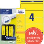 Zweckform L4769-100 400ST Ordneretikett 61x192mm gelb