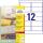 Zweckform L4772-25 Adressetiketten (300 Etiketten, 99,1 x 42,3 mm) 25 Blatt transparent