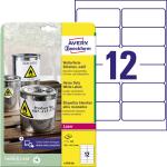 Zweckform L4776-20 Folien-Etiketten - 99,1 x 42,3 mm, 240...