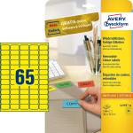 Zweckform L4793-20 Etiketten - 38,1 x 21,2 mm, gelb,...