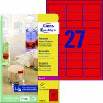 Zweckform L6003-25 Etiketten in Sonderfarben, 63,5 x 29,6...