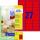 Zweckform L6003-25 Etiketten in Sonderfarben, 63,5 x 29,6 mm, 25 Blatt/675 Etiketten, neonrot