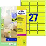 Zweckform L6004-25 Etiketten in Sonderfarben, 63,5 x 29,6...