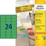 Zweckform L6033-20 Etiketten - 63,5 x 33,9 mm, grün,...