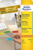 Zweckform L6035-20 Etiketten - 63,5 x 33,9 mm, gelb, 480...