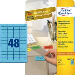 Zweckform L6039-20 Etiketten - 45,7 x 21,2 mm, blau, 960...