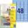 Zweckform L6039-20 Etiketten - 45,7 x 21,2 mm, blau, 960 Etiketten/20 Blatt, wiederablösbar