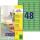 Zweckform L6040-20 Etiketten - 45,7 x 21,2 mm, grün, 960 Etiketten/20 Blatt, wiederablösbar