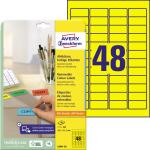 Zweckform L6041-20 Etiketten - 45,7 x 21,2 mm, gelb, 960...