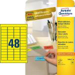 Zweckform L6041-20 Etiketten - 45,7 x 21,2 mm, gelb, 960...