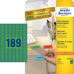 Zweckform L6049-20 Etiketten - 25,4 x 10 mm, grün,...