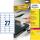 Zweckform L6114-20 Typenschild-Etikette 63,5x29,6