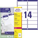 Zweckform L7163-100 Adress-Etiketten - 99,1 x 38,1 mm, weiß, 1.400 Etiketten/100 Blatt, permanent, für DIN lang Kuverts
