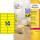 Zweckform L7263Y-25 99.1x38.1mm Ink-Print-Etikett neongelb