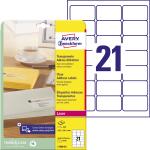 Zweckform L7560-25 525St Adressetikett 63.5x38.1 transp