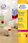Zweckform L7670R-25 Etiketten in Sonderfarben, Ø 63,5 mm, 25 Blatt/300 Etiketten, neonrot