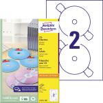 Zweckform L7676-100 CD-Etiketten, Ø 117 mm, 100 Blatt/200 Etiketten, weiß