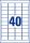 Zweckform L7781-25 1000St Laseretikett 45,7x25,4 kr.klar