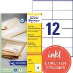 Zweckform LR3424 1200St Universaletikett 105x48 weiß