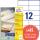 Zweckform LR3424 1200St Universaletikett 105x48 weiß