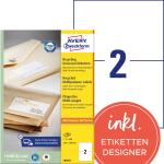 Zweckform LR3655 200St Universaletikett 210x148 weiß