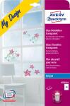 Zweckform ZWF transparent A4, ablösbar,f. InkJet, spez ialbeschichtet, Fensterfolie, sk und wie