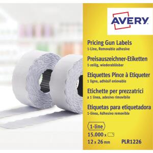 Zweckform PLR1226 ablösb Auszeichnungsetikett 12x26mm