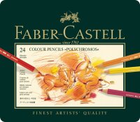 Faber Castell Farbstift Polychromos 3,8mm 24er Metalletui