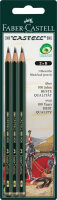 Faber Castell Bleistift 9000 B grün 3er