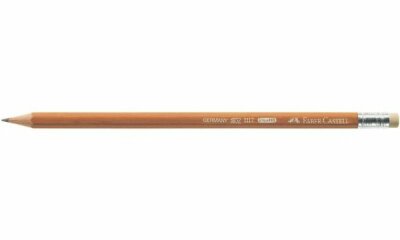 Faber Castell Bleistift 1117 HB braun mit Gummitip