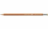 Faber Castell Bleistift 1117 HB braun mit Gummitip