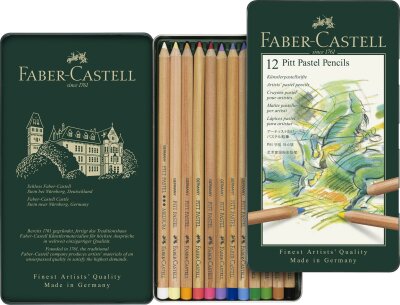 Faber Castell Künstler-Pastell Pitt 4,3mm 12er Metalletui